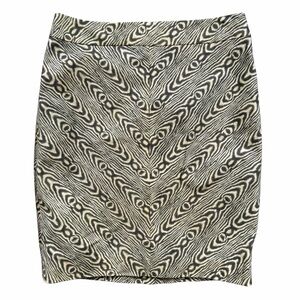 Anthropologie 9-H15 STCL Pencil Skirt Animal Print Wood Grain Women’s Size 12